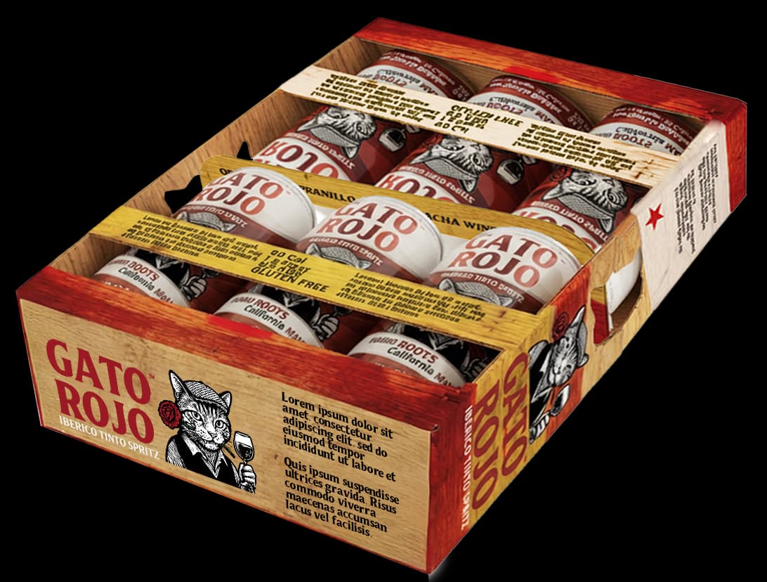 GATO ROJO canned spritz six-pack